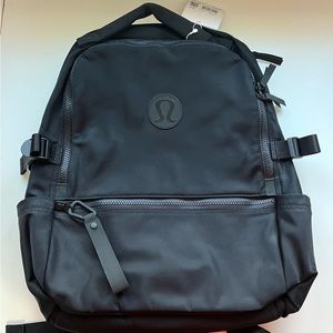 NWT black lululemon backpack.